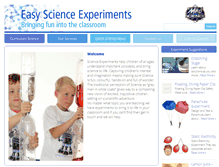 Tablet Screenshot of easyscienceexperiments.co.uk